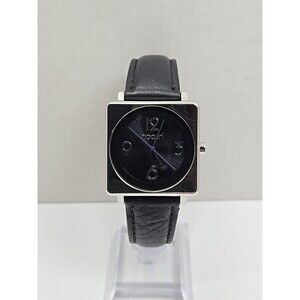 Vintage Rip Curl Lorna Core Surf Womens Watch Black Leather New Battery 100M